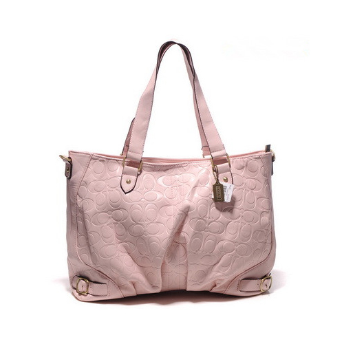 Coach Embossed In Monogram Large Pink Satchels DGG - Click Image to Close